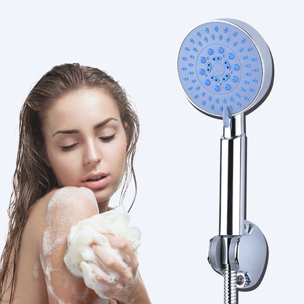 Handheld Shower Head 5 Spray Settings Massage Spa Detachable with Hose & Holder
