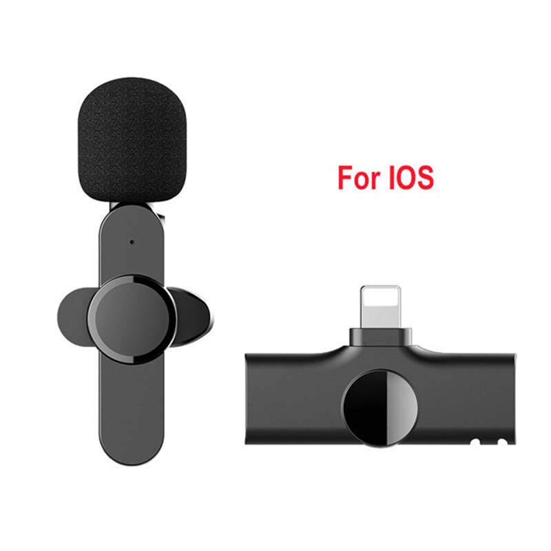 Kabelloses lavalier-mikrofon, tragbares mikrofon für audio- und videoaufnahmen mit iphone, android, live-vlogs, gaming, handyradio 1 to 2: 001