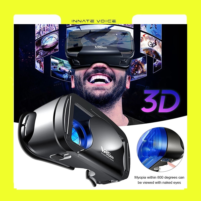 ZK50 VRG Pro occhiali 3D VR schermo intero realtà virtuale occhiali grandangolari visivi VR cuffie per telefoni cellulari da 5 a 7 pollici