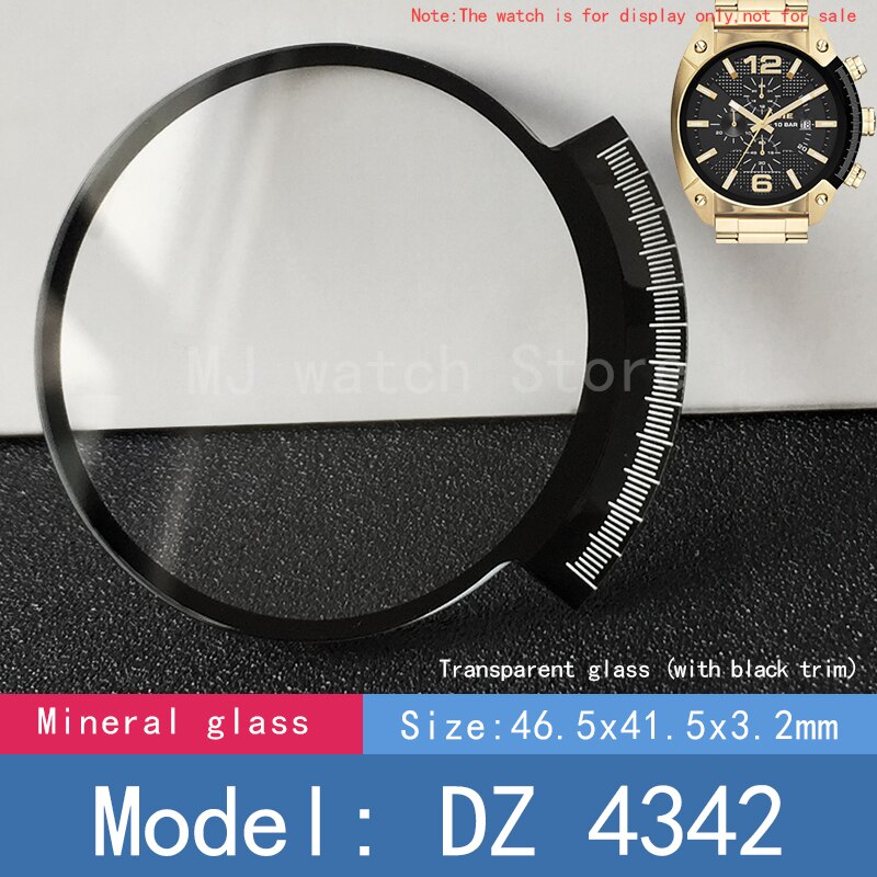 Mineral Kristall Uhr Glas für Diesel- DZ 4204 4296 4342 4462 4203 uhr Ersatz teile: DZ 4342 (Nein AR)