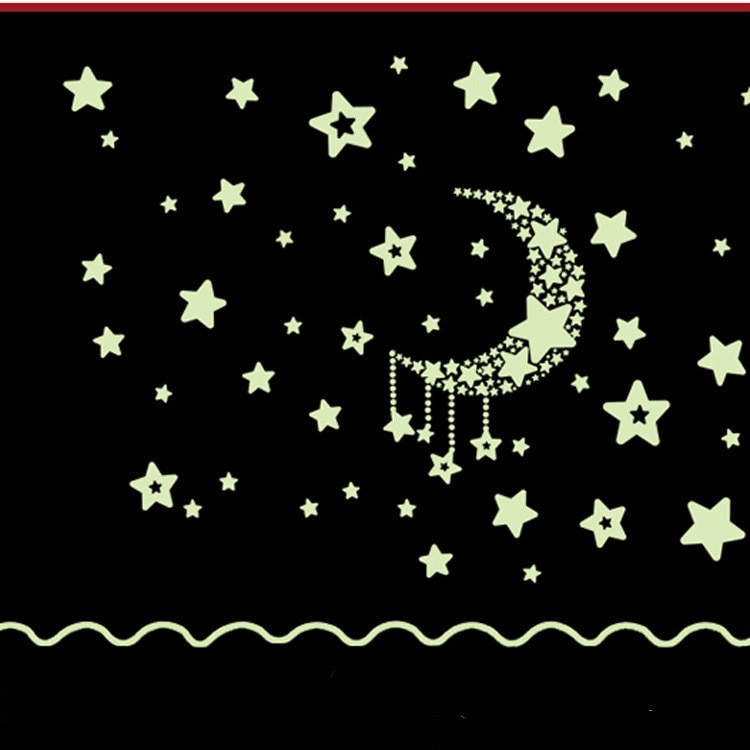 1 Set Mond Sterne Glow In The Dark Spielzeug Leuchtende Aufkleber DIY Kid Schlafzimmer PVC Aufkleber Hause Spielzeug für Kinder kinder Weihnachten