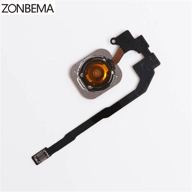 ZONBEMA Home button with Flex Cable Ribbon assembly For iPhone 5S Replacement Part