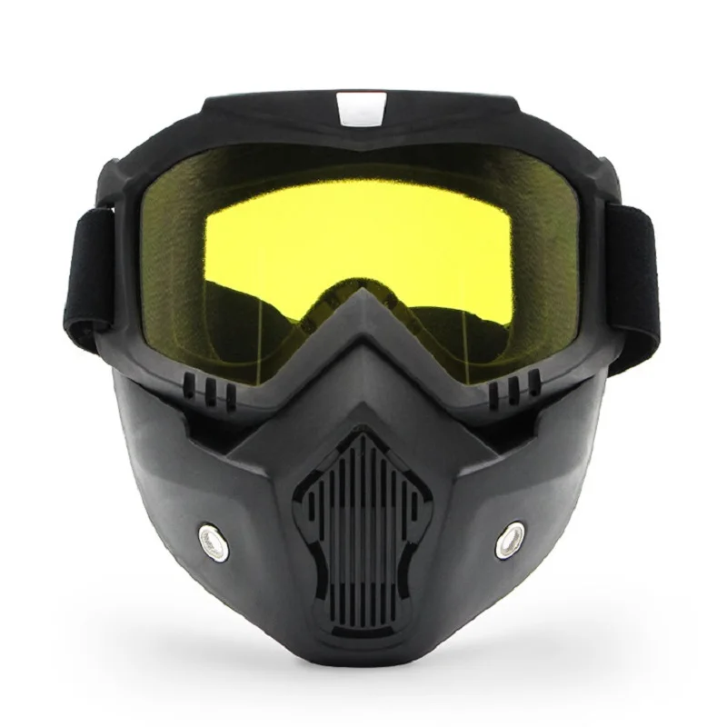 Winter Warm Motorcycle Riding Goggles Riding Mask Anti-fog Anti-UV Windproof Face Mask Snowmobile Goggles Riding Accessories