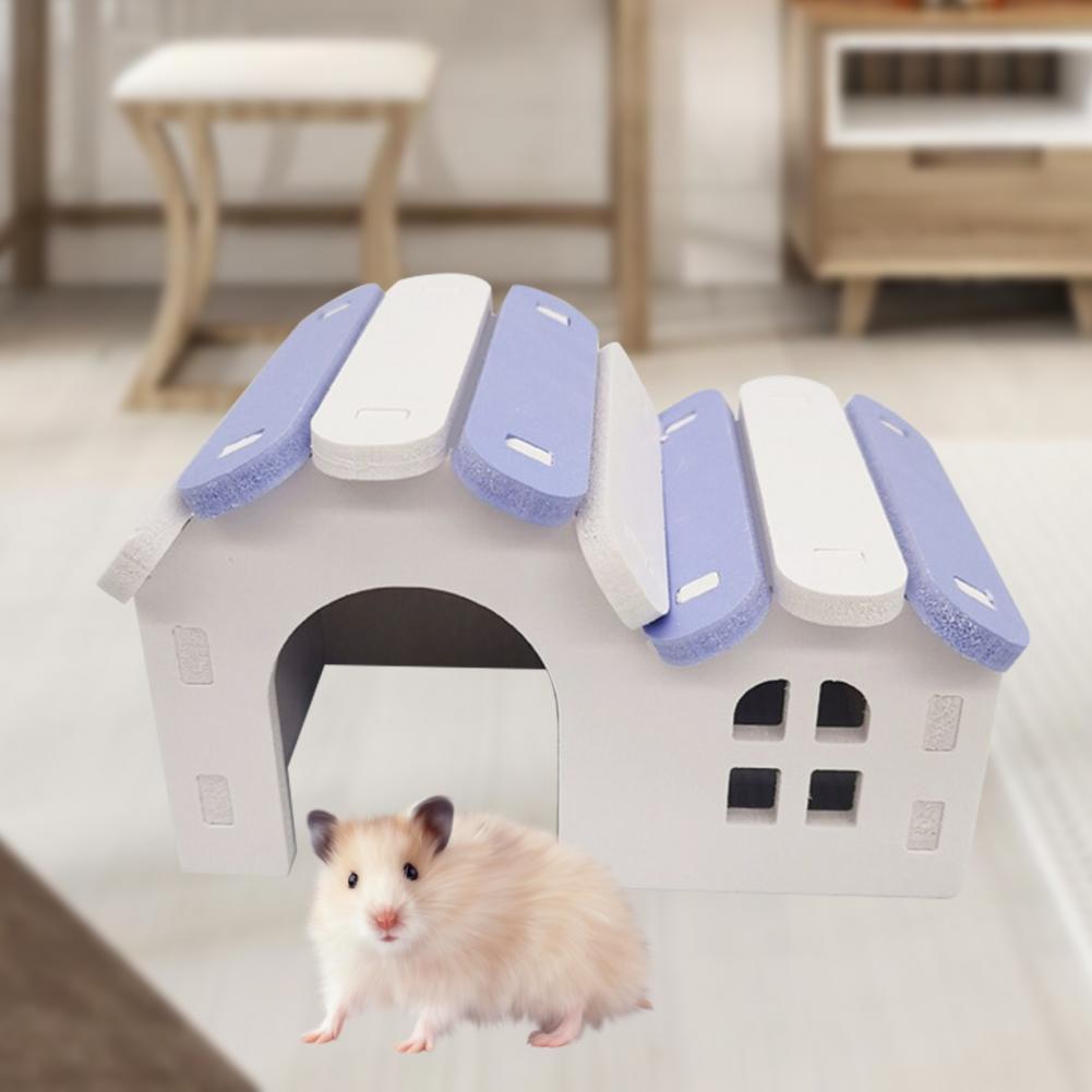 Hamster House Leisure Hedgehog Hamster Villa Living Hut Ventilated Small Pets Mouse Sleeping Nest House Toy for Rat