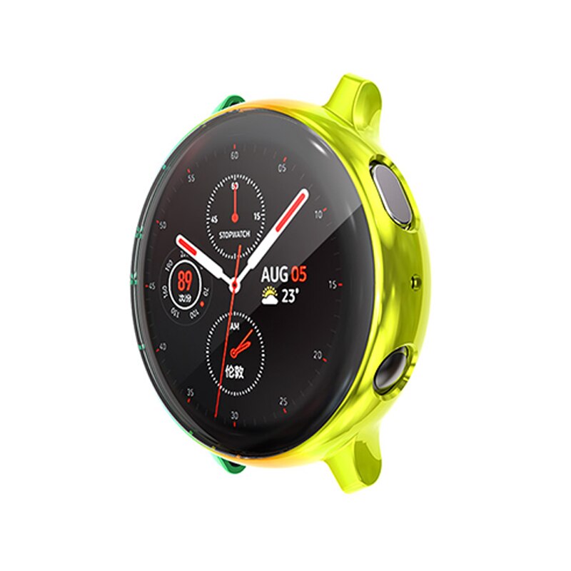 Screen Protector case for samsung galaxy watch active 2 for Galaxy Active 40mm/44mm Soft silicone full Protection cover case: Color 5 / 40mm