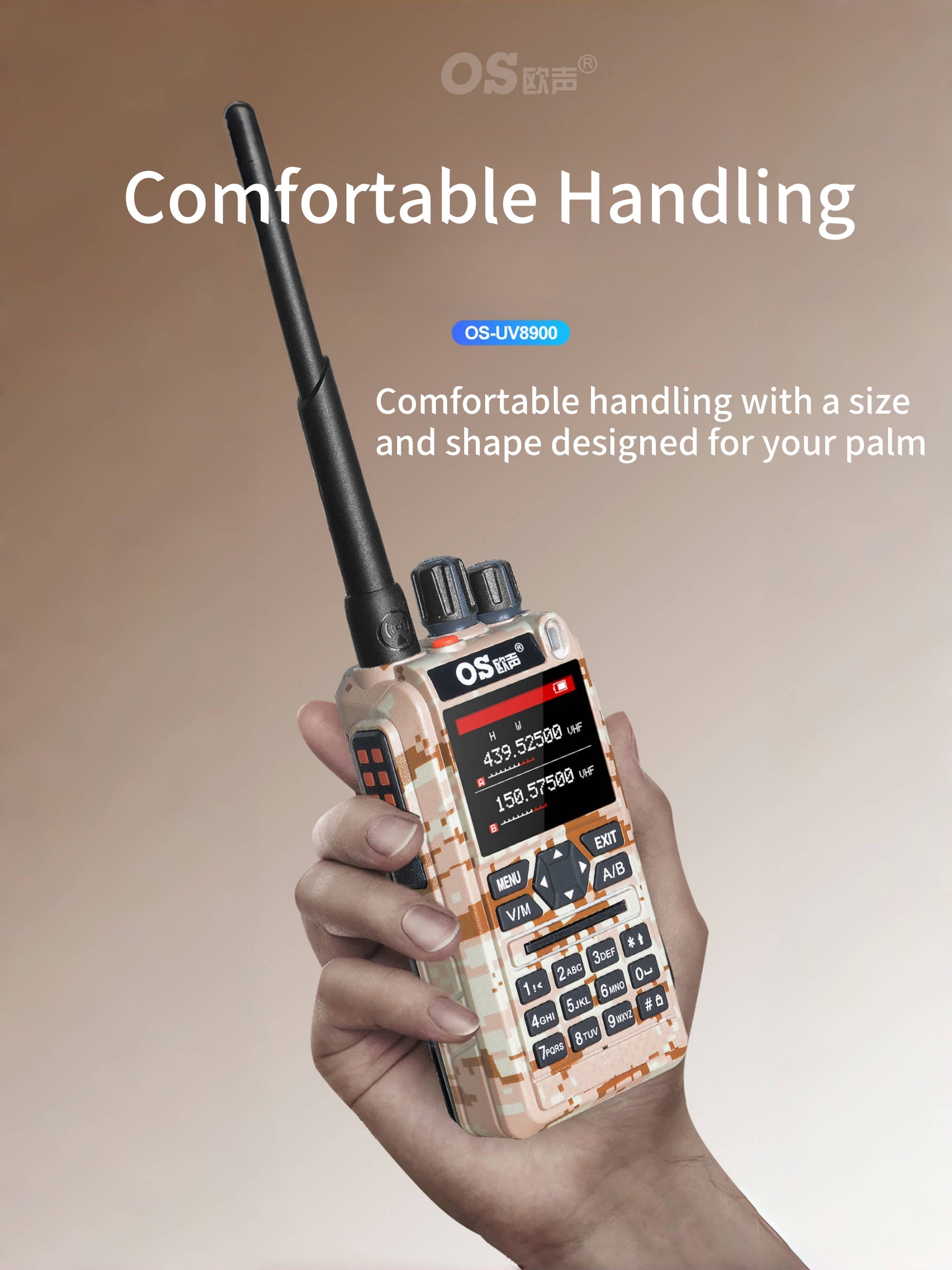 OS-DMR Brand Factory Two Way Radio Passed CE FCC UHF VHF Full Band Roger DTMF OS-8900UV Long Range Communication Radios