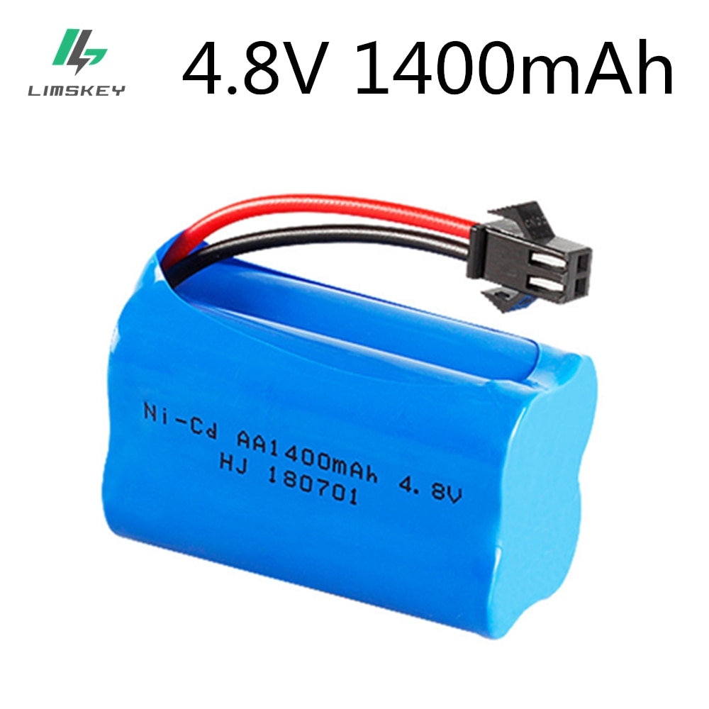 4.8v 1400 mah ni-cd batterij nicd  aa 4.8v oplaadbare batterijpakket voor rc-auto's 4.8v rc-boot speelgoedbatterij 4.8 v 1400 ni- cd-batterij