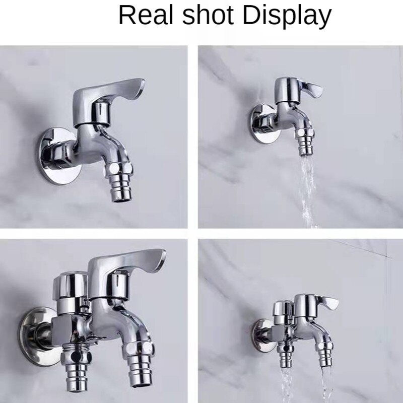 The Special Faucet For Washing Machine One In And Two Out Dual-Use 4 Points All-Copper Faucet Lengthened Mop Pool Tap