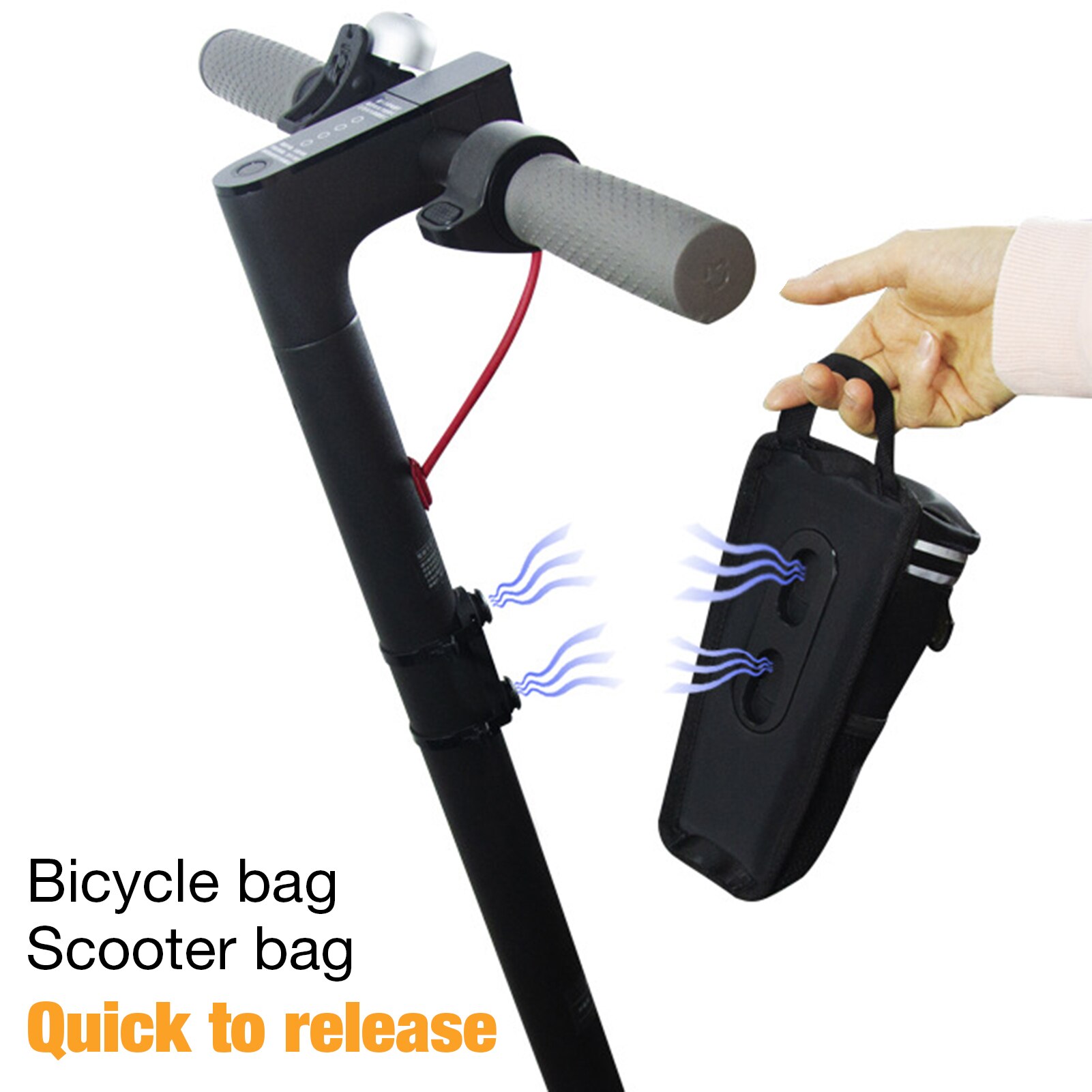 Quick Release Elektrische Scooter Zak Vouwen Elektrische Fiets Balans Auto Waterdichte Tail Bag Front Opknoping Tas Voor Scooter