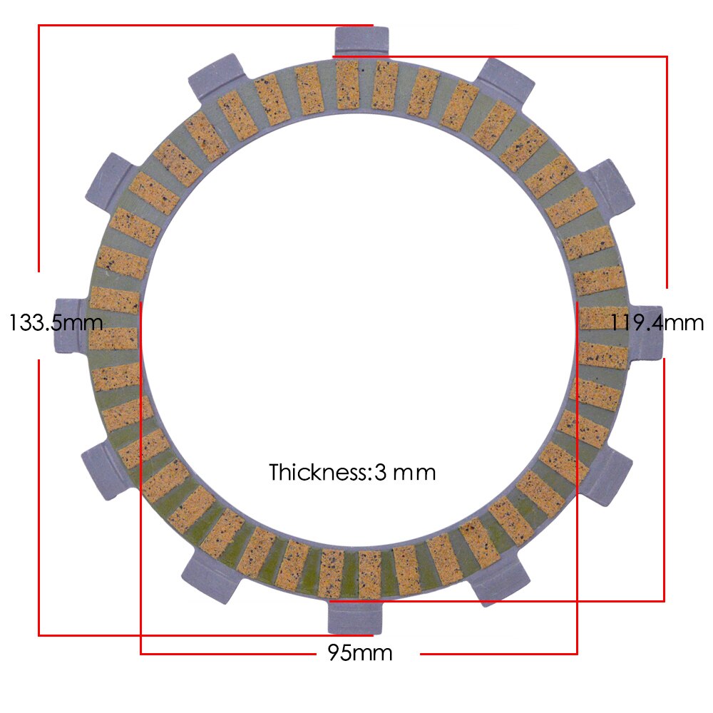 Motorcycle Friction Plates Clutch Kit For KAWASAKI NINJA250 KLX250 KLX 250 cc Friction Clutch Disc Engine Part Plate Clutch Kit