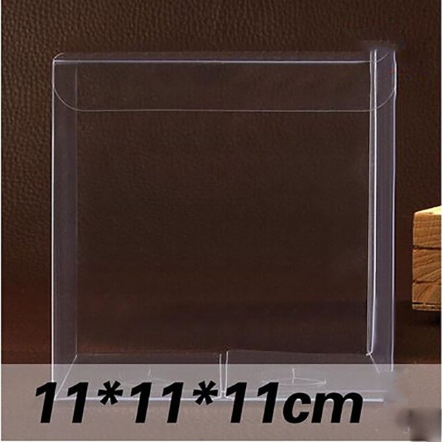 Different Sizes square Clear PVC Boxes Transparent Waterproof Box PVC Plastic Packaging Box For Souvenir/Candy/Toys 10pcs: 11x11x11cm