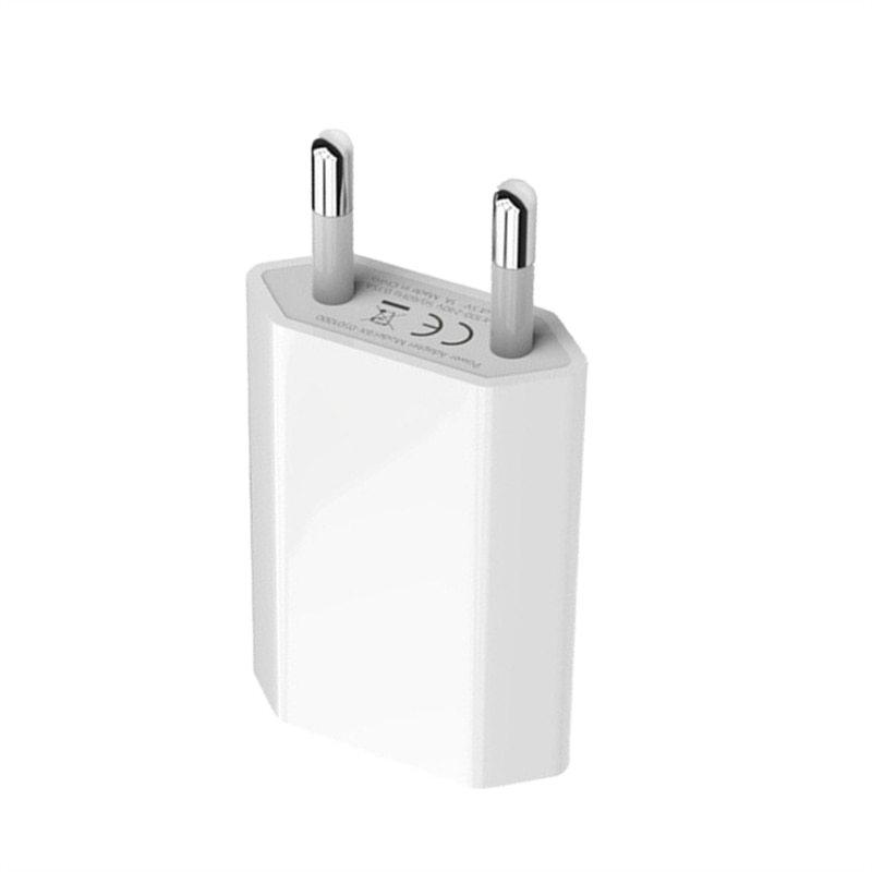 EU Standard US Plug 5V 1A USB Charger Fast Charging for iPhone 4 4S 5 5S 6 6S 7 8 Plus X XS MAX XR 11 Phone Wall Travel Chargers