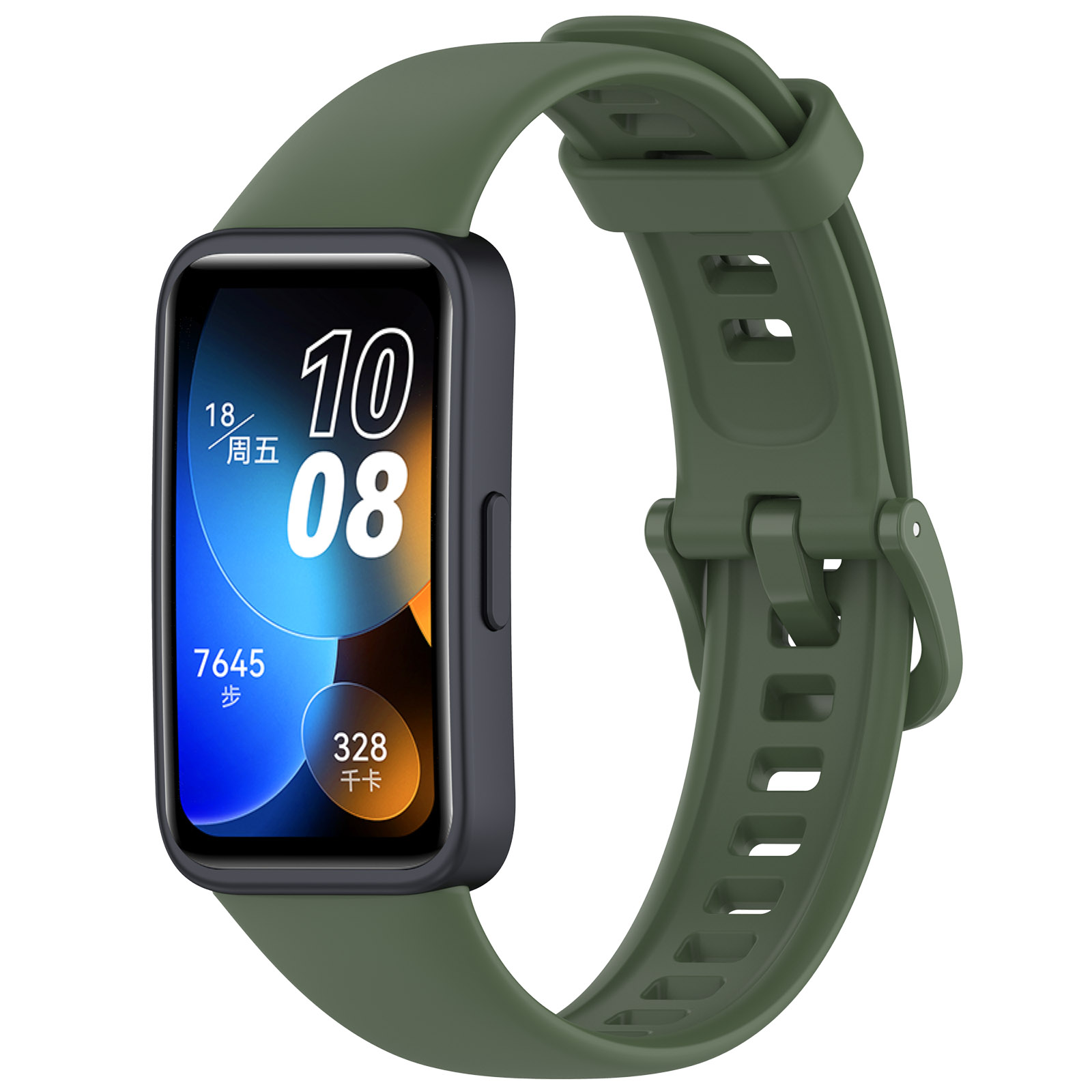Silicone Strap For Huawei Band 8 Strap Accessories SmartWatch Replacement watchband Wristband correa bracelet for Huawei Band 8: BLACK WHITE