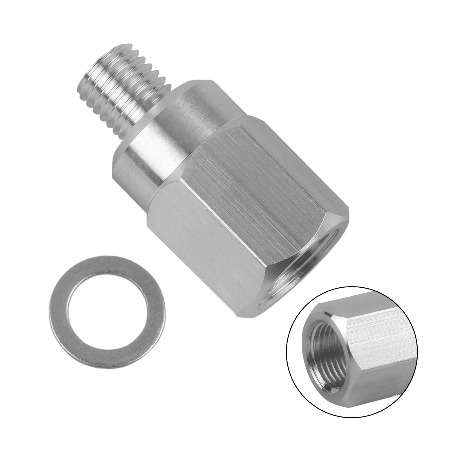 Artudatech Coolant Temperature Sensor Sending Unit Adapter M12 1.5 to 3/8 NPT LS1 For LS Car Accessories