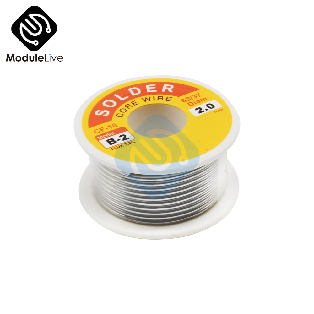 2.0MM rosin core solder wire 100g Rosin Core Welding Wires Tin Lead Solder Iron Wire Reel Soldering Tool Supplies DIY Kit