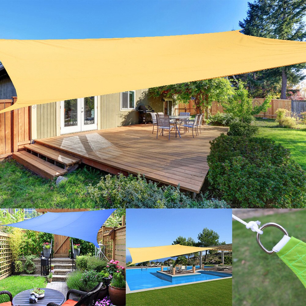 Shade Sail Sunshade Patio Awning Rainproof Canva Outdoor UV Protection 2x3m Oxford Cloth For Garden Waterproof