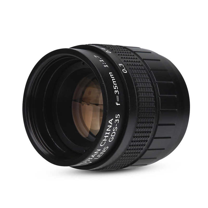 Lente de televisión de circuito cerrado 35mm f/1,7 accesorio de cámara de fotografía teleconvertidor para videocámaras profesionales