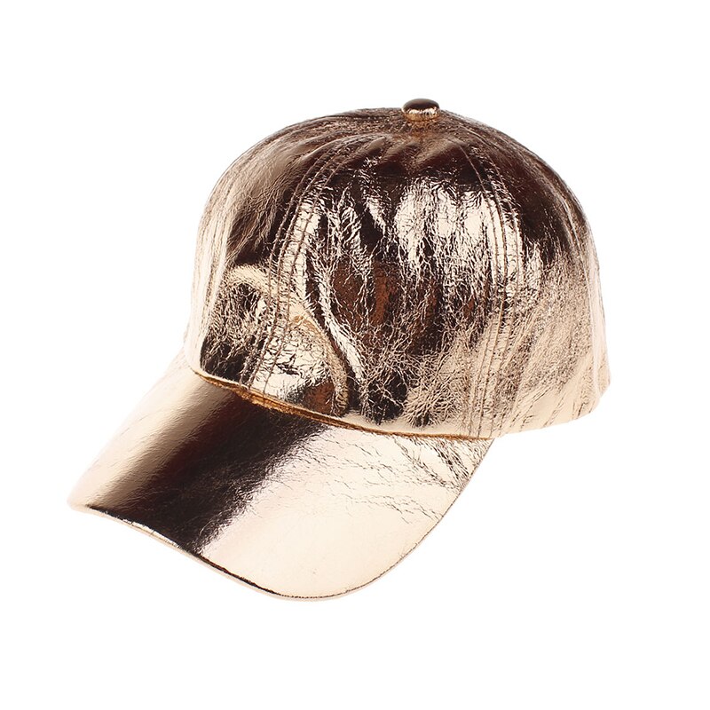 Neue Pop unisex Mann Frau Gold Silber Champagner Funkelnden Einstellbare Außen Hysteresen-Hütte Baseball Deckel gorro einstellbar