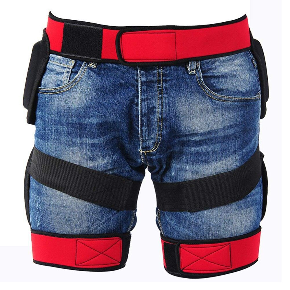 Protección de SULAITE cadera EVA acolchado corto pantalones espesamiento trasero y Protector de coxis para esquí patinaje tabla de nieve ciclismo L