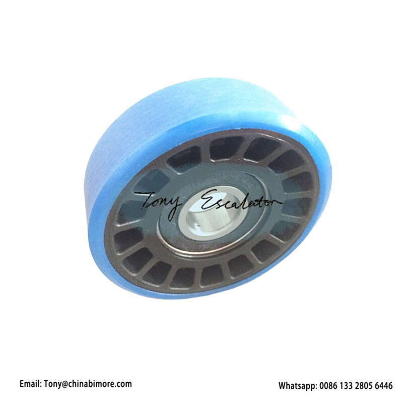Escalator Step Chain Roller Blue OD76.2mm W22mm 6203-2RS for otis