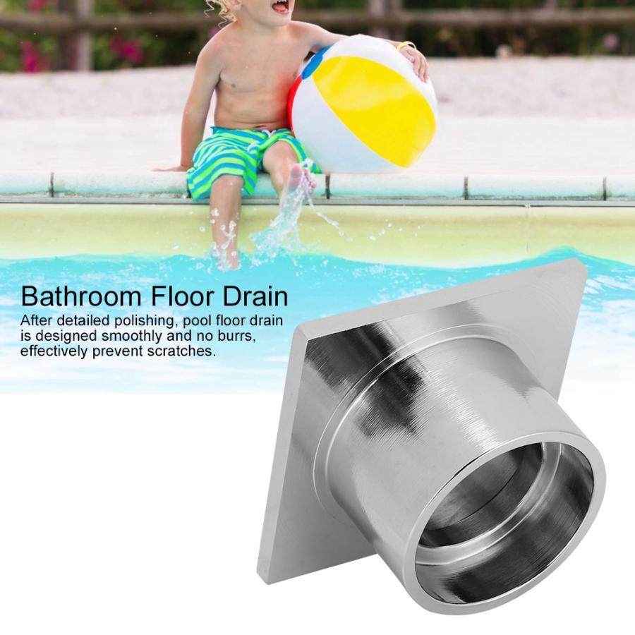 Swimming Pool Floor Drain DN50 Stainless Steel Pool Floor Drain for Home Bathroom Swimming Pool Spa Sauna Accessory