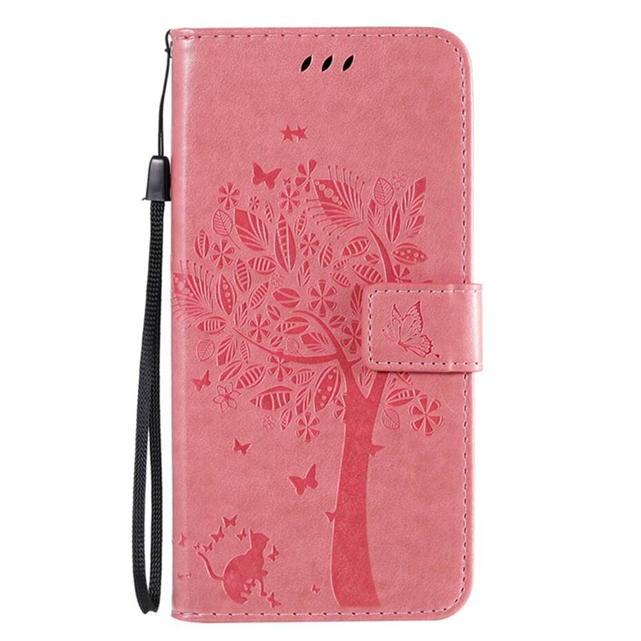Redmi 9 hoesje siliconen tpu leren portemonnee flip case voor xiaomi redmi 9 hoesje telefoonhoesje voor xiaomi redmi 9 hoesje funda: Roze