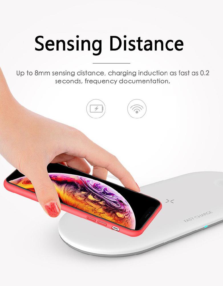 Bezprzewodowa ładowarka Qi stojak na 3 w 1 stojak na Apple Watch seria 4 3 2 Iwatch Airpods IPhone 11 Pro Max XS MAX XR X 8 stacja dokująca