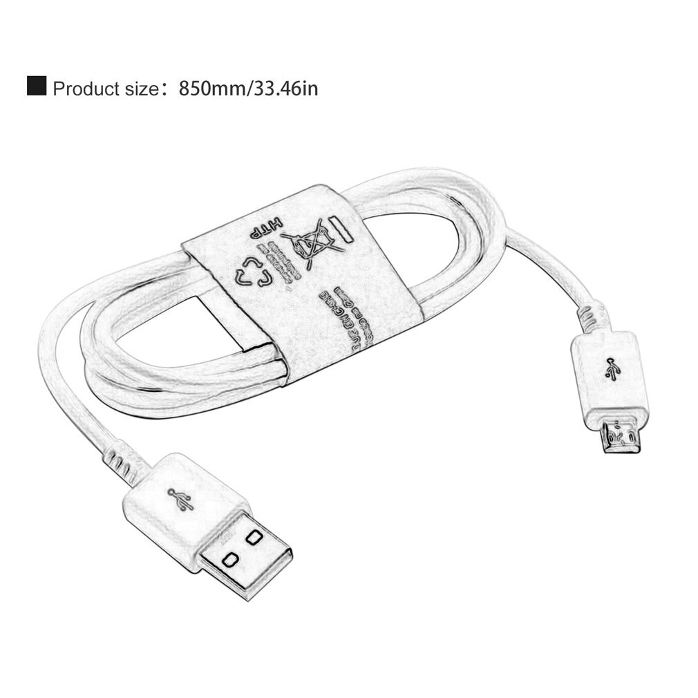 Suitable for Samsung S4 Universal Smartphone Fast Charge Micro USB2.0 Charging Cable V8 Data Cable For Android