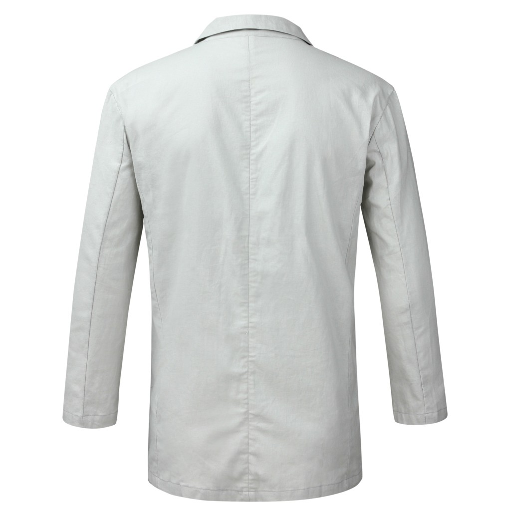 Womail linned blanding jakkesæt blazer mænds slim outwear tynd turn-down krave ensfarvet langærmet blazer  jl26 abrigo de hombre
