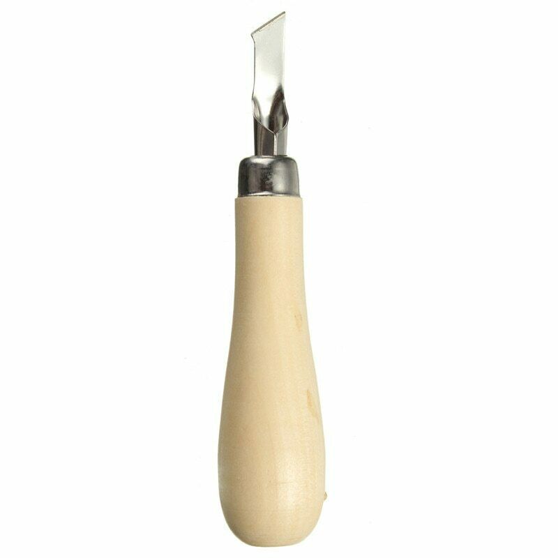 Lino blok skærende gummistempel udskæringsværktøjer med 5 blade bits til print fremstilling diy skulptur nds 66