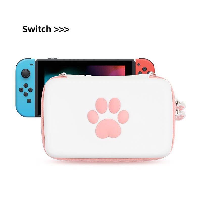 Kat Klauw Schakelaar Case Draagbare Opbergtas Pu Waterdichte Cover Shell Reizen Doos Voor Nintendo Switch Oled Game Console Accessoires: Default Title