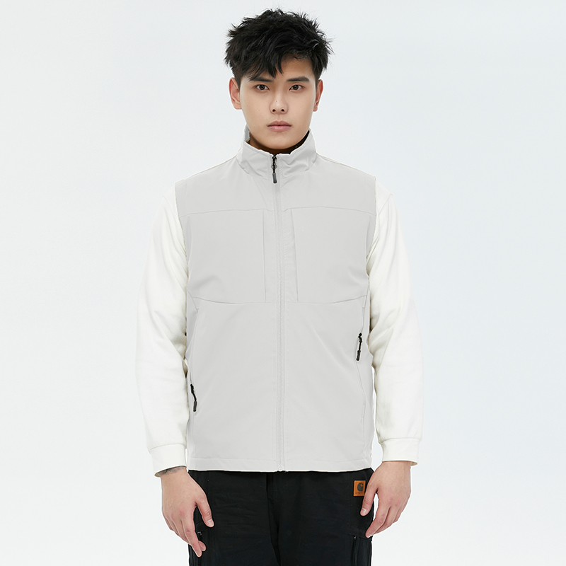 2025 chaleco de otoño para hombre, chaqueta sin mangas con bolsillo y cremallera a prueba de viento a la de , ropa de , chaleco informal para senderismo para hombre