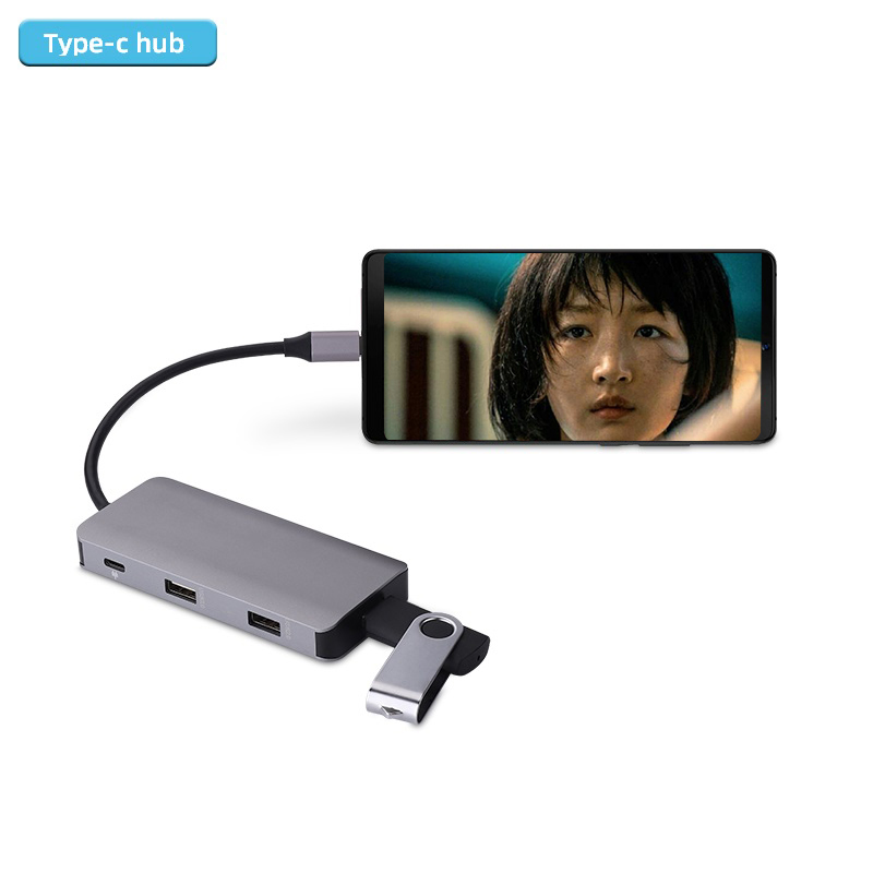 Dock 3.0 USB Hub Type C vers HDMI 4K VGA PD RJ45 Gigabit LAN SD/TF carte HDMI Hub adaptateur Station pour Macbook Pro Samsung