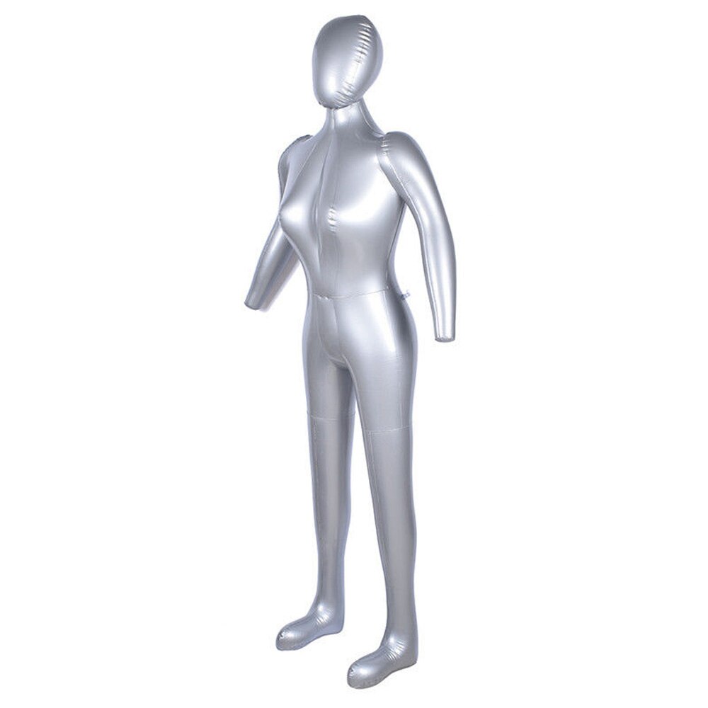 Oppustelig kvinde/kvinder model fuldkropstøj display mannequin dummy model vinduesdisplay rekvisitter 170cm