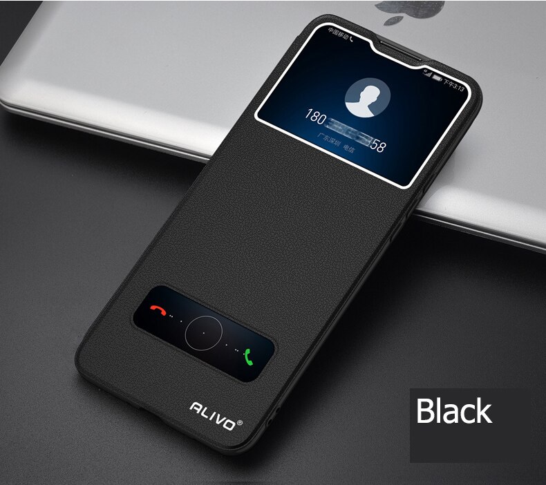 Inteligentne etui na okno dla honoru 50 Pro Honor 50 se etui na telefon magnes klapki skórzane etui na Honor 50 Pro se etui Honor50 Pro Funda: Honor 50 SE / Black
