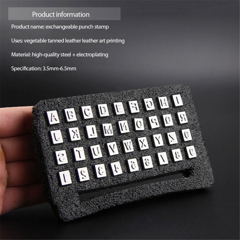 Leather Alphabet Number Tool DIY Leather Punch Stamp Leather Carving Craft Staming Leathercraft Arts,Crafts & Sewing
