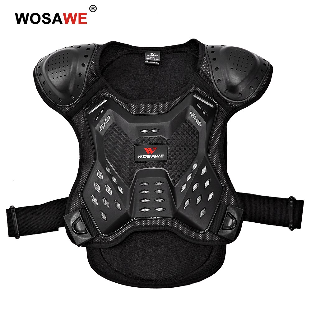 Wosawe Kids Armor Kinderen Motocross Full Body Protect Armor Borst Spine Beschermende Kleding Vest Voor Motorfiets Rolschaatsen