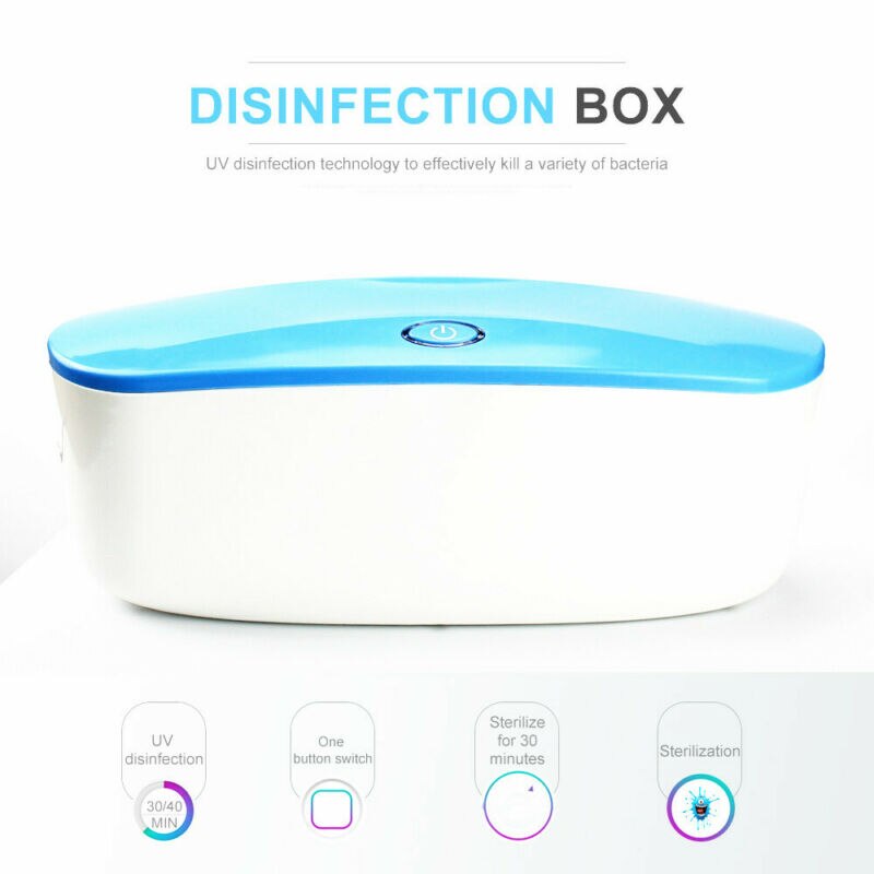 UV LED Nail Sterilizer Box Manicure Beauty Comestic Tool Disinfecting Sterilizer