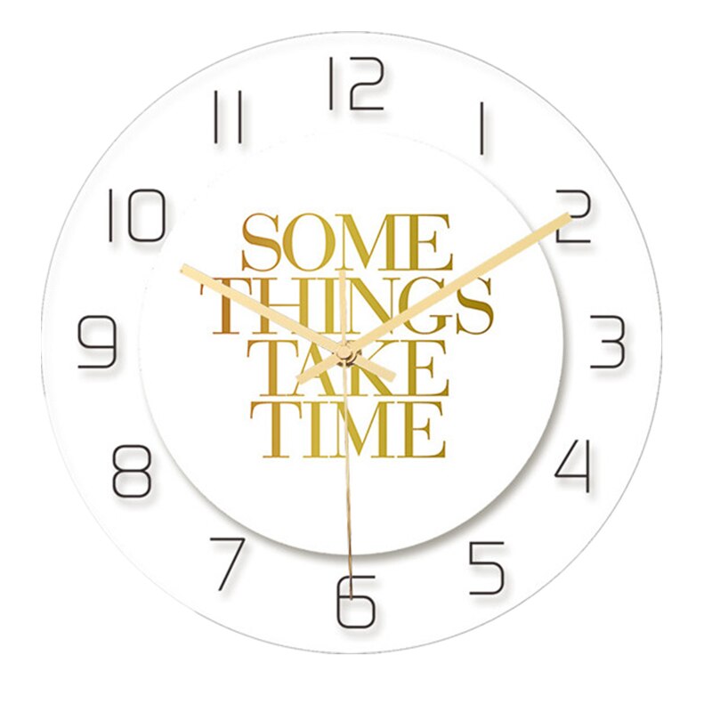 Horloge murale à 3d niveaux avec motif cheval blanc et coutures, style nordique et moderne, style phnom penh, décoration de salon: Cc011 30cm