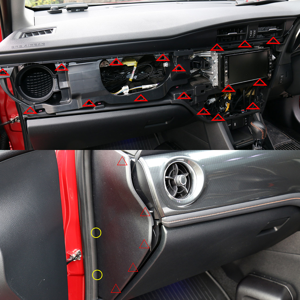 Panel embellecedor de tarjeta de puerta de coche, forro de Pilar, Clip Interior, sujetador de remache para Honda Accord Civic Jazz Integra Stepwgn CR-V 2003 -
