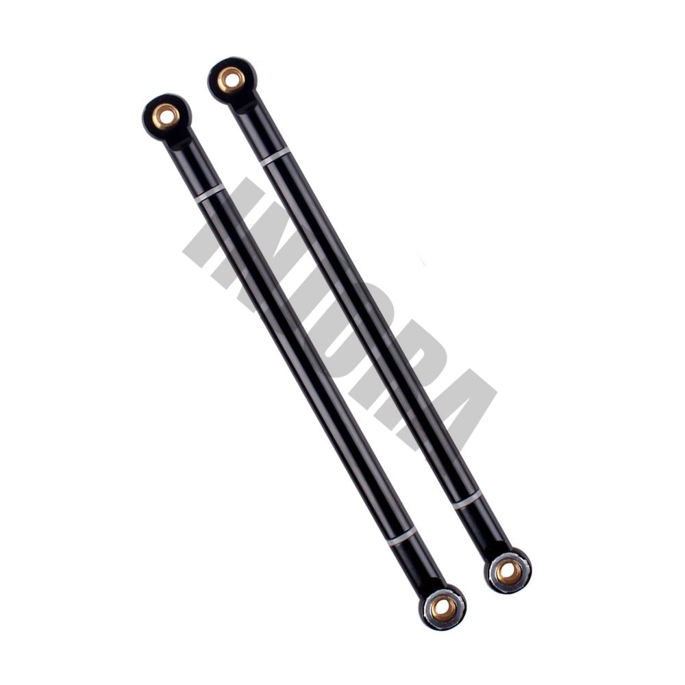 2PCS RC Car 70 80 90 100 110 120 130MM Red/Black Aluminum Alloy Link Rod for 1/10 RC Crawler Axial SCX10 D90 Upgrade Parts