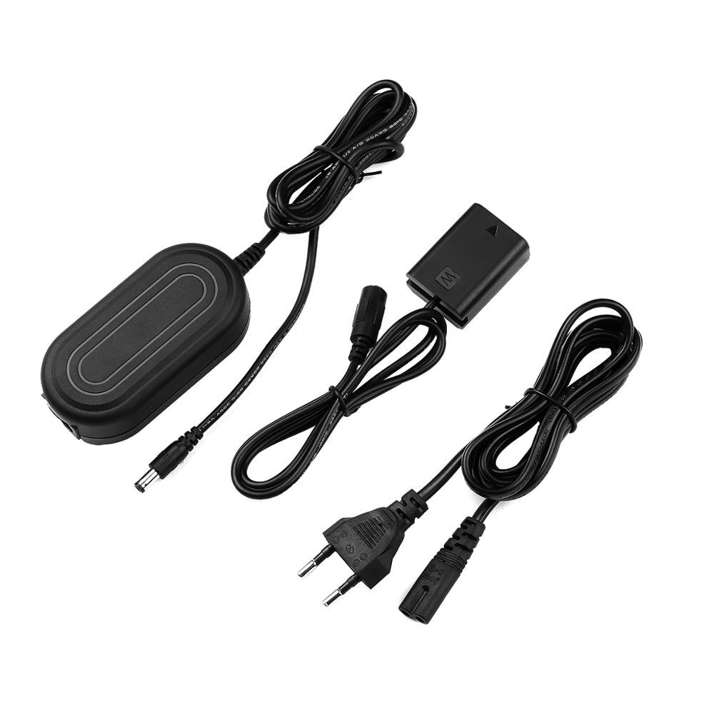 NP-FW50 Dummy Batterij Volledige Decoded Dc Coupler Externe Voeding Met AC-PW20 Charger Adapter Voor Sony A6000 A6300 A6500 A7