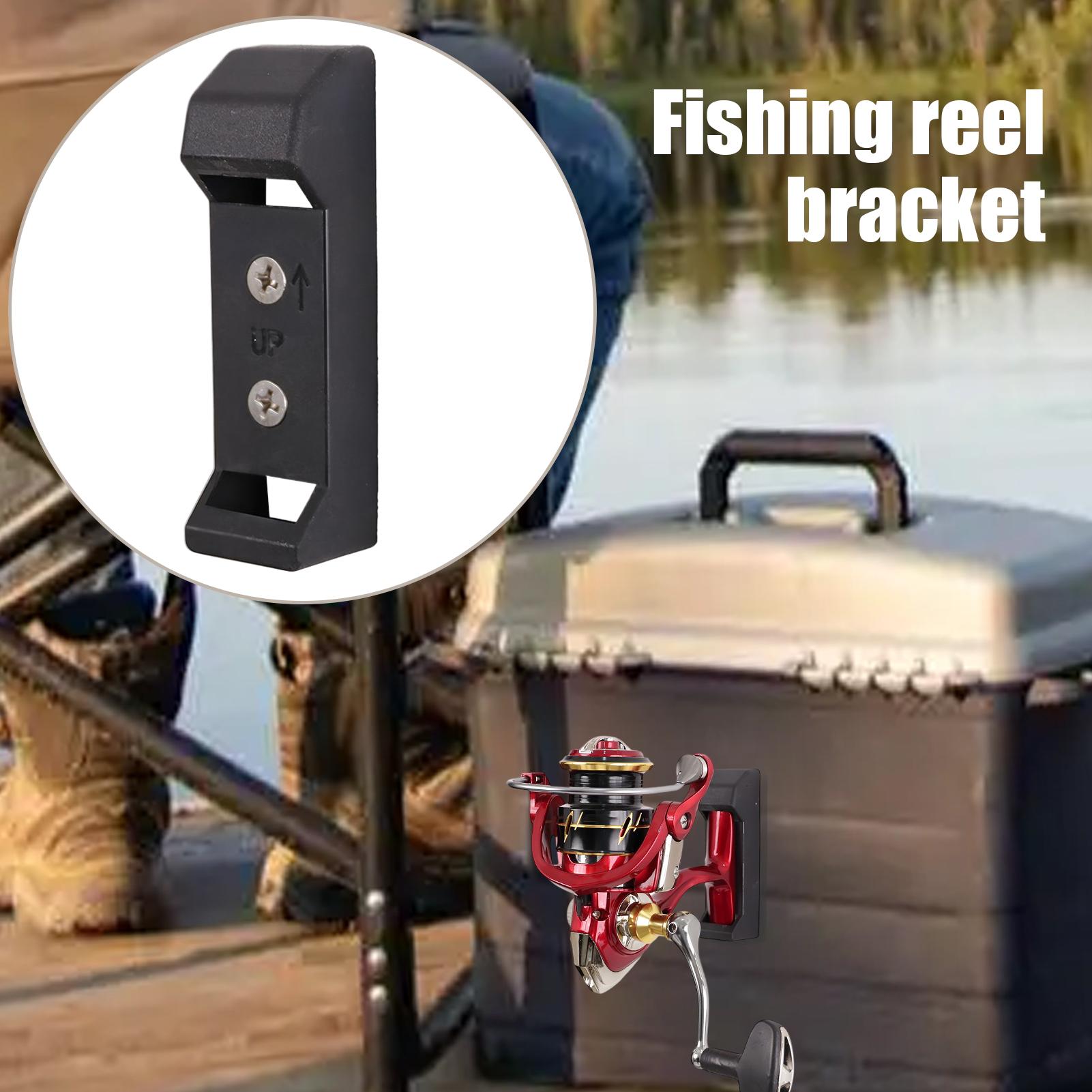 Fishing Reel Rack Wall Mount Reel Storage Rack Fishing Accessories Storage Organizer with Screws for Home Garage Organization