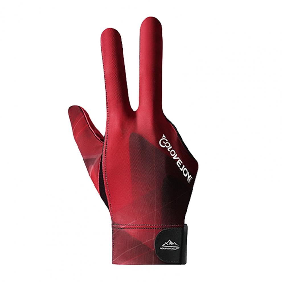 3 Fingers Billiards Gloves Enhanced Grip Left Right Hand Table Tennis Gloves Anti-slip Breathable Snooker Gloves: XXL / WHITE