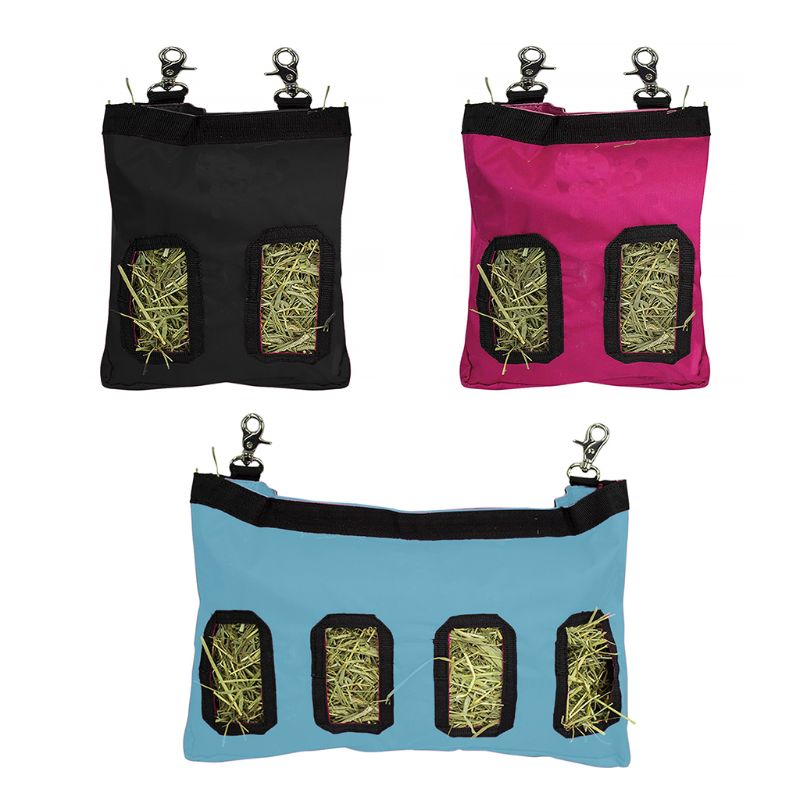 Hay Bag Hanging Feeder Holder Feeding Dispenser Container for Small Animals Pet M68E