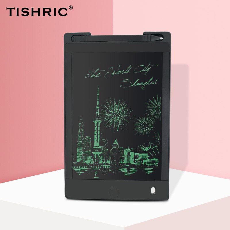 8.5 "børnetegningstablet digital grafik / skrivetablet lcd ultra-tyndtavletablet til tegning af elektronisk skriveblok / bord: Sort