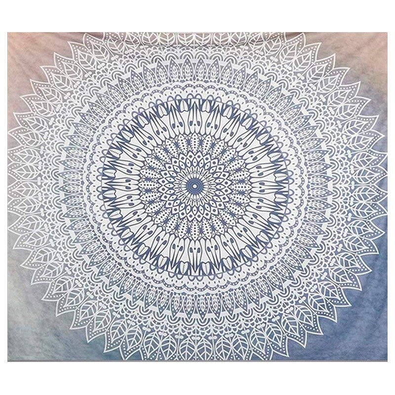 Wall Hanging Tapestry Indian Tapestry Bohemian Mandala Flower Tapestry for Living Room Bedroom Dorm Decor 130X150cm