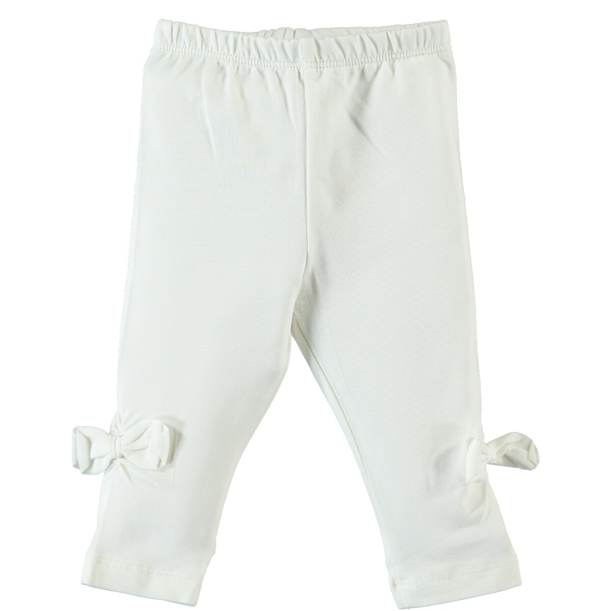 Primavera Outono Novos Meninos e Meninas Do Bebê de Algodão Confortável Kujju Baby Girl-Side Plissada Longa Leggings 6-18 9,9-12 meses: Raw White / 6 m