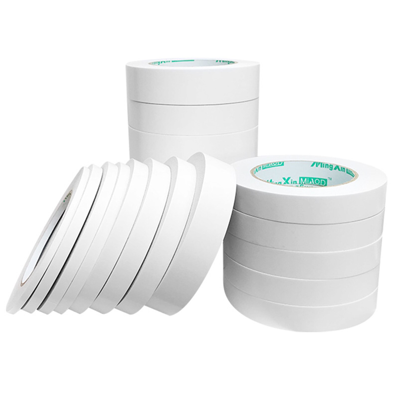 Double Sided Tape Thin Type Easy to Tear Strong Stickiness Adhesive Sticky Tapes for Crafts Letters Shelves Drawers