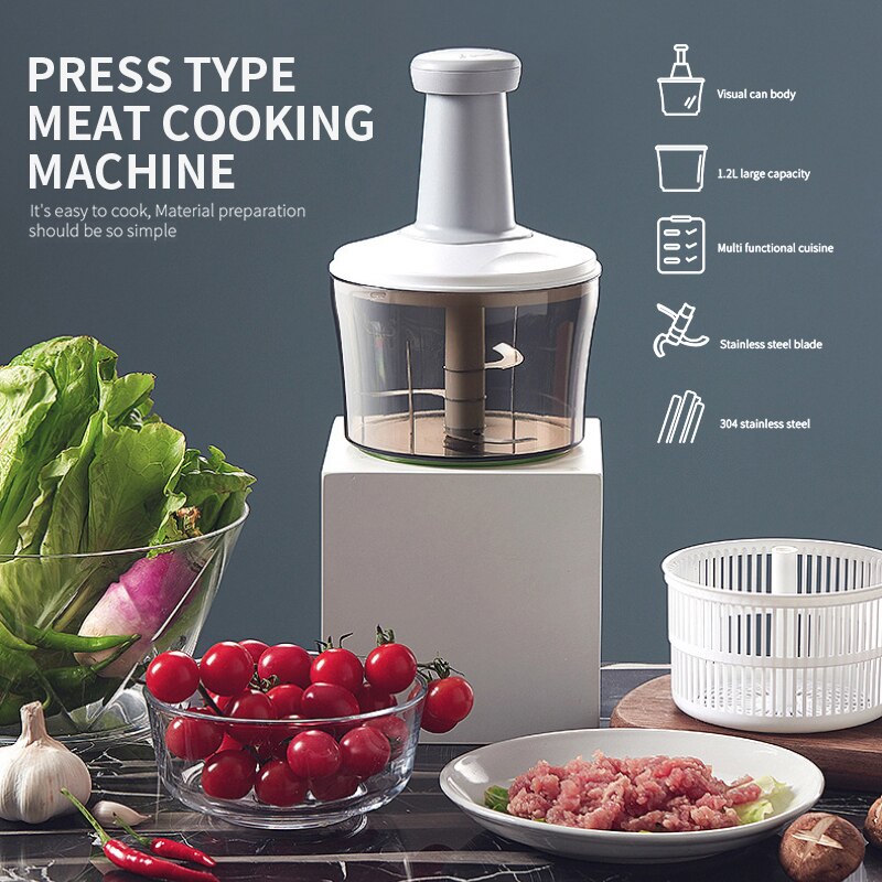 Manual Food Grinder Baby Solid Feeding Food Mills Children Meat Vegetables Minced Machine Portable Kitchen Tools
